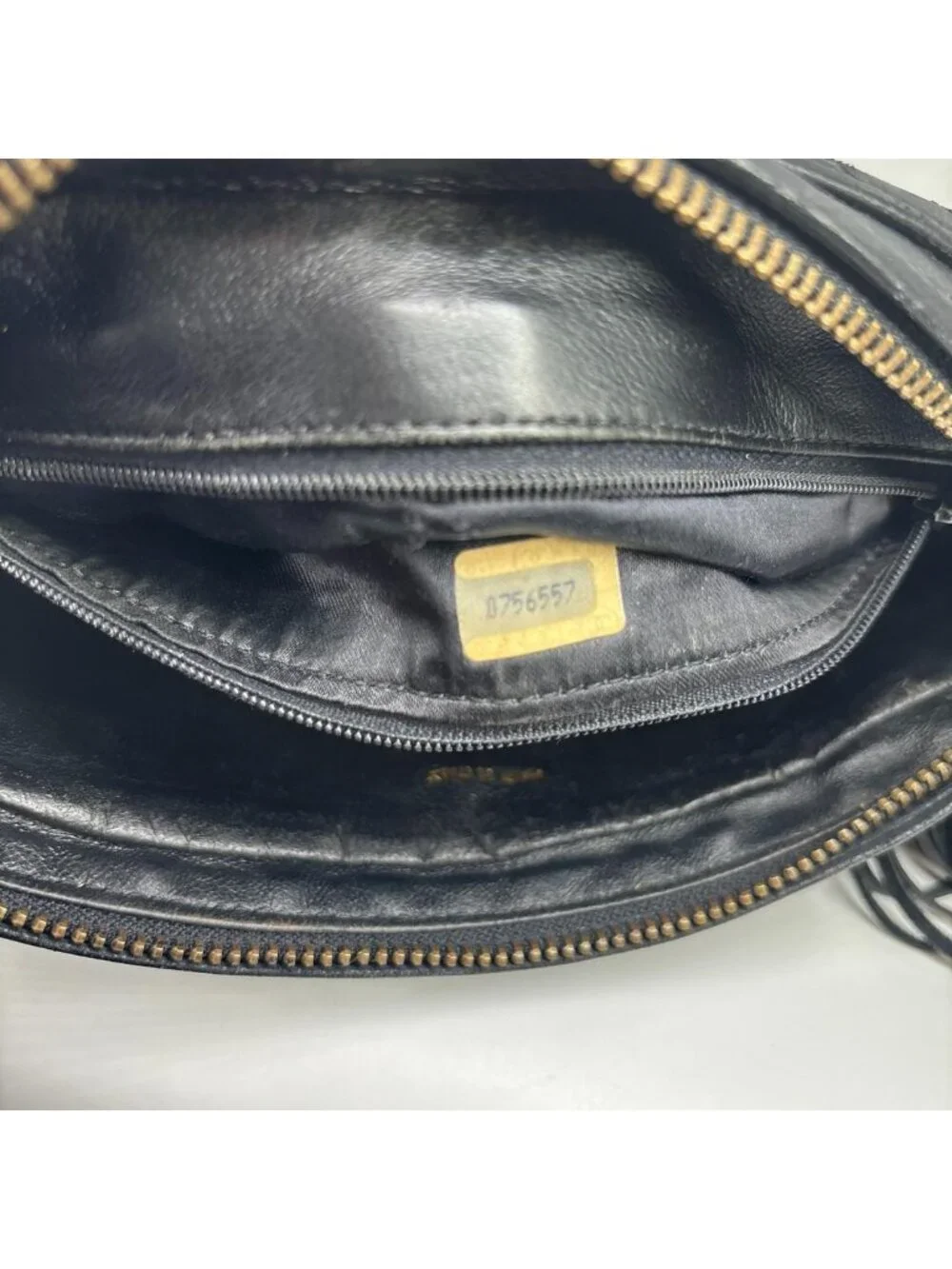 Chanel Stitch Lambskin Shoulder Bag Black